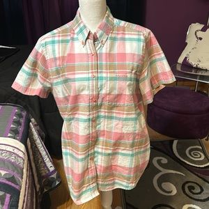 Plaid button down, sz XL, Rockies